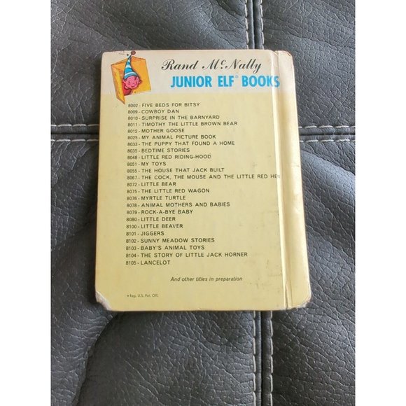A Rand McNally Junior Elf Book Little Elephant Kids Hardcover 1959 First Edition - Picture 11 of 11